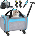 3-in-1 Pet Carrier with Wheels TSA Approved - Rolling Cat Carrier