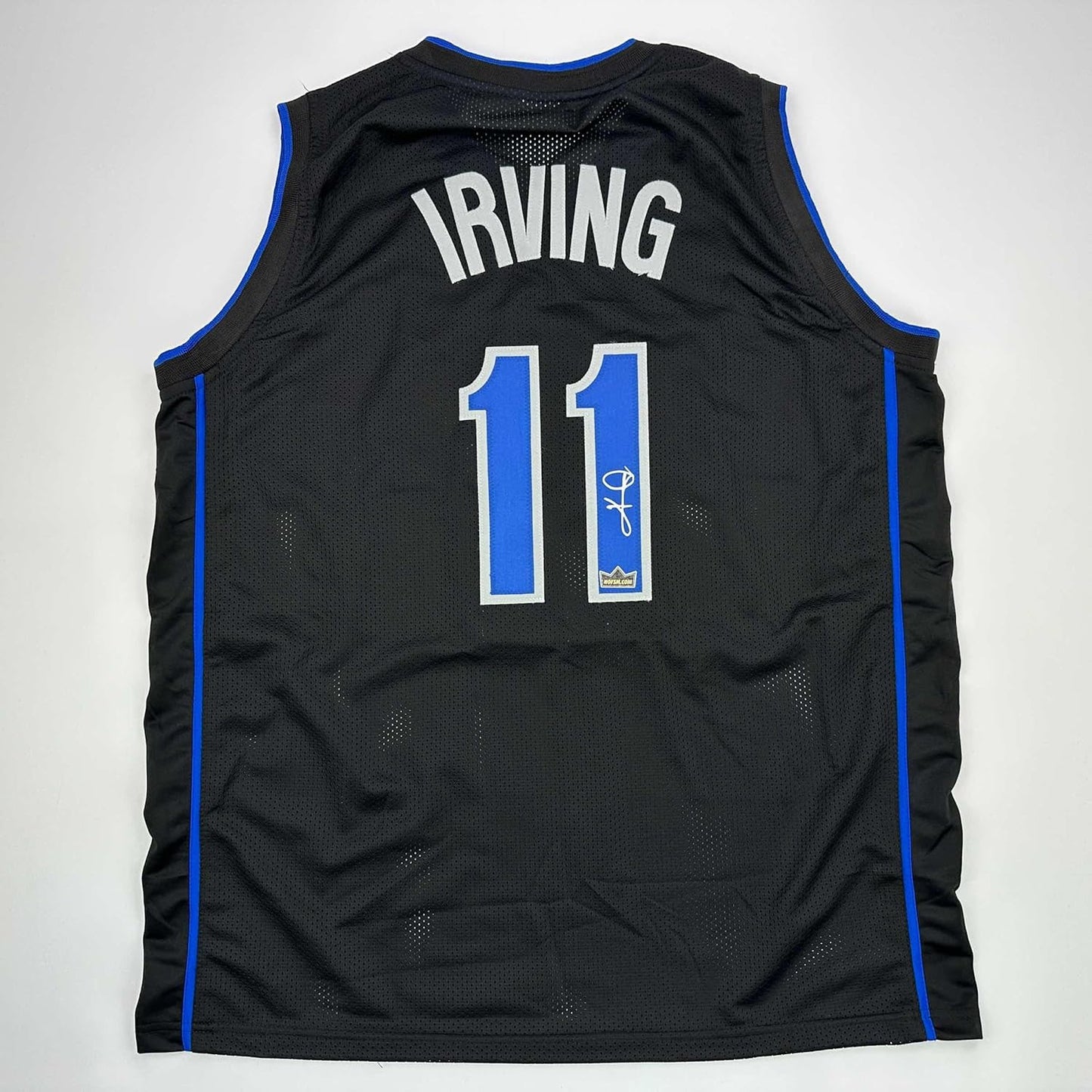 Facsimile Autographed Kyrie Irving Dallas Black Jersey XL