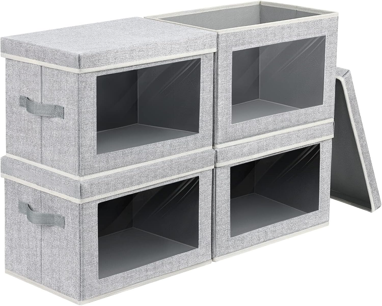 Large Storage Baskets with Lids for Organizing Your Space