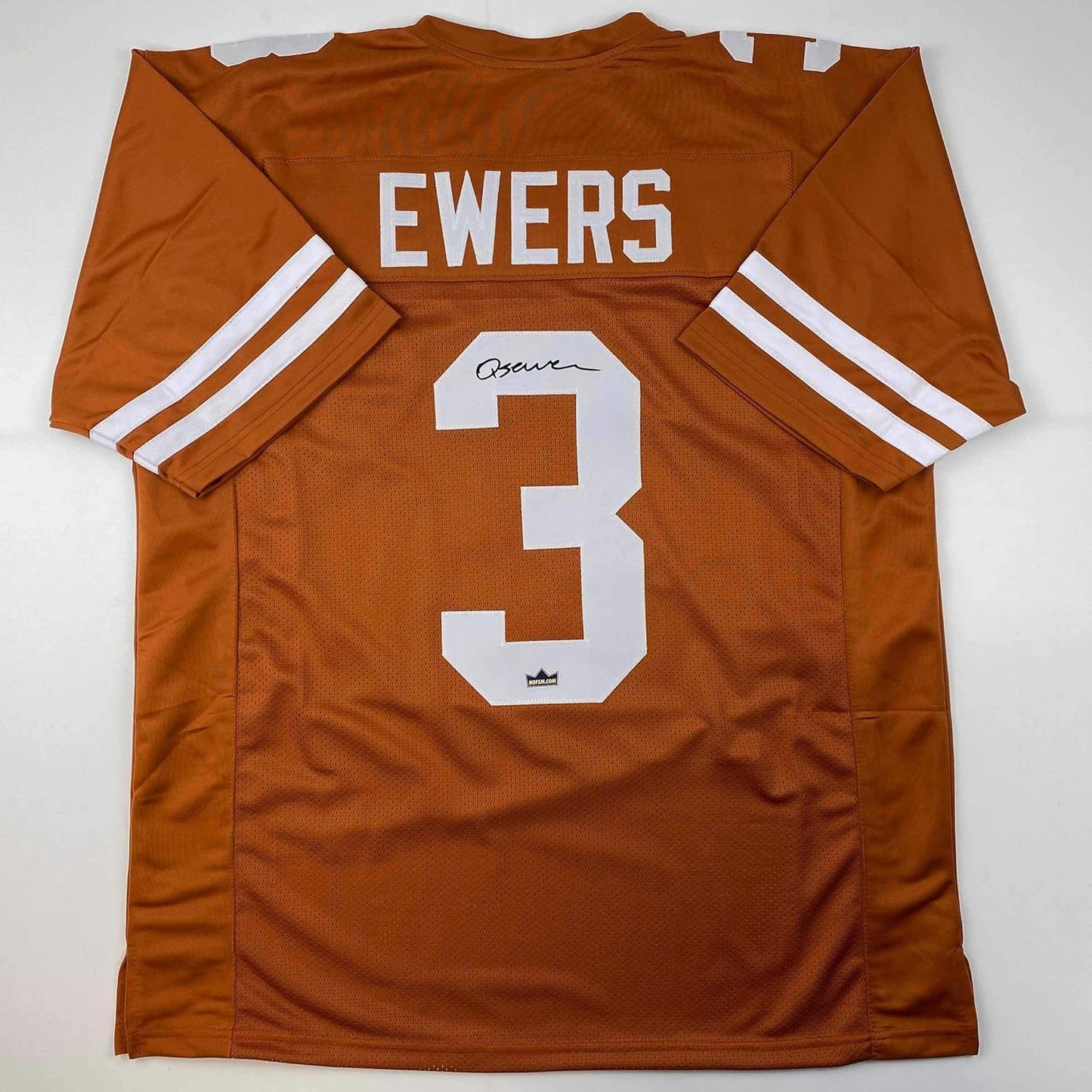 Facsimile Autographed Quinn Ewers Texas Orange Jersey XL