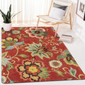 Lahome Floral Machine Washable 3x5 Rug - Soft Paisley Low-Pile