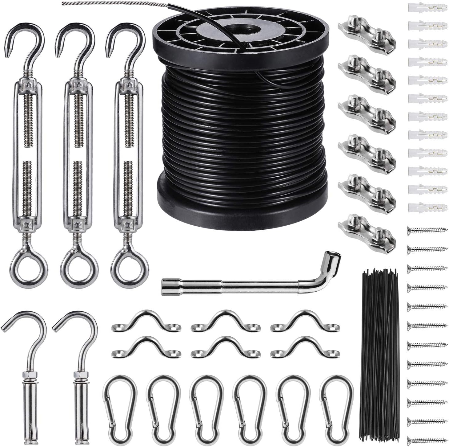 String Lights Hanging Kit for Outdoor and Indoor Use