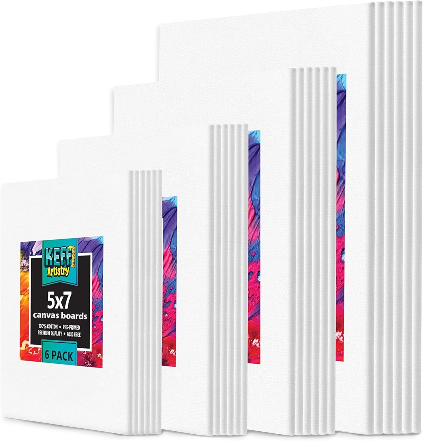 Premium 24-Pack Canvas for Painting - Versatile Art Supplies