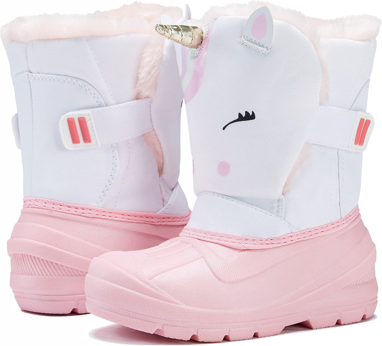 MORENDL Kids' Snow Boots Waterproof Insulated Warm Winter Shoes