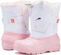 Kids' Insulated Waterproof Snow Boots with Faux Fur Lining - Easy