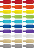 Cable Labels Medium Multi-Color (30-Pack) - Easy Cord Identification