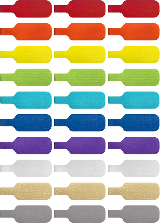 Organize with Ease: Multi-Color Cable Labels (30-Pack)