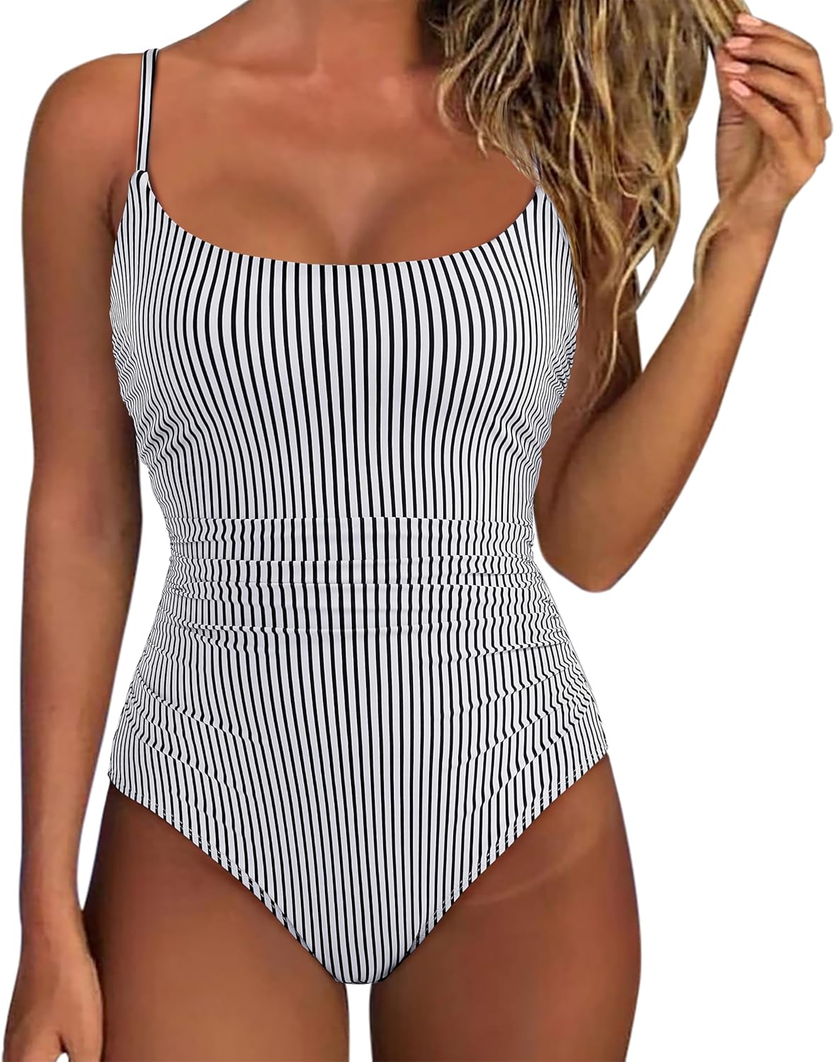 SUUKSESS Women One Piece Tummy Control Swimsuit for Summer Fun