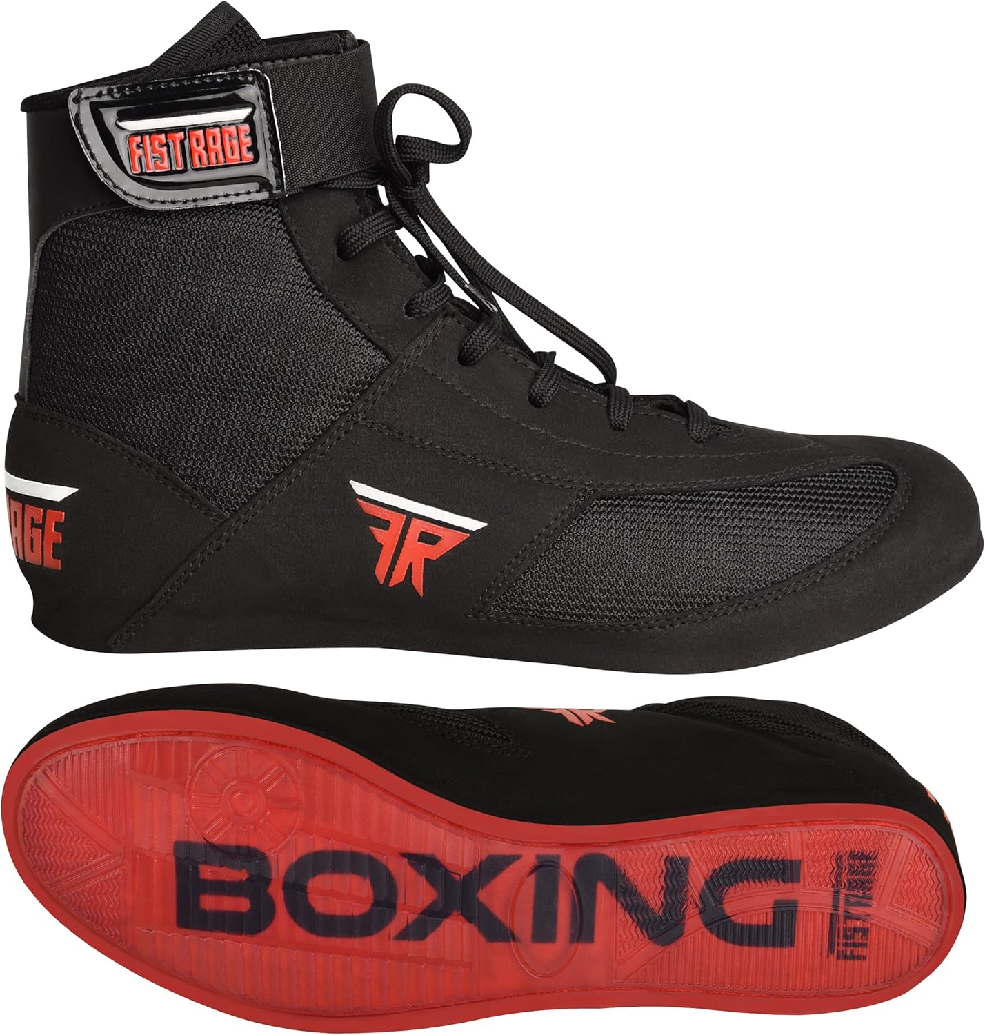 FISTRAGE Leather Kick Boxing Shoes for Agile Performance