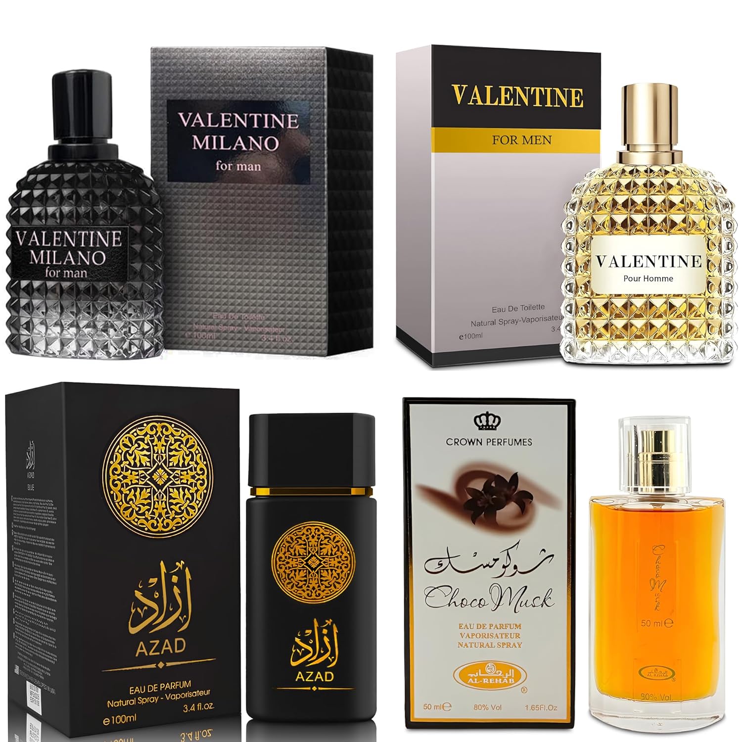 Men's Cologne Gift Set with Valentine Milano & Choco Musk