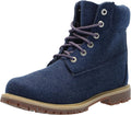 Timberland Women's 6in Premium Waterproof Boot - Canvas Upper Comfort