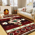Western Rugs for Living Room Bedroom Non Slip Aesthetic Decor