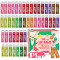 Yopela 130 Pack Natural Lip Balm with Vitamin E and Coconut Oil