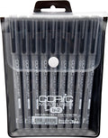 Copic Markers 9-Piece Multiliner Inking Pen Set B-2, Black - Fine