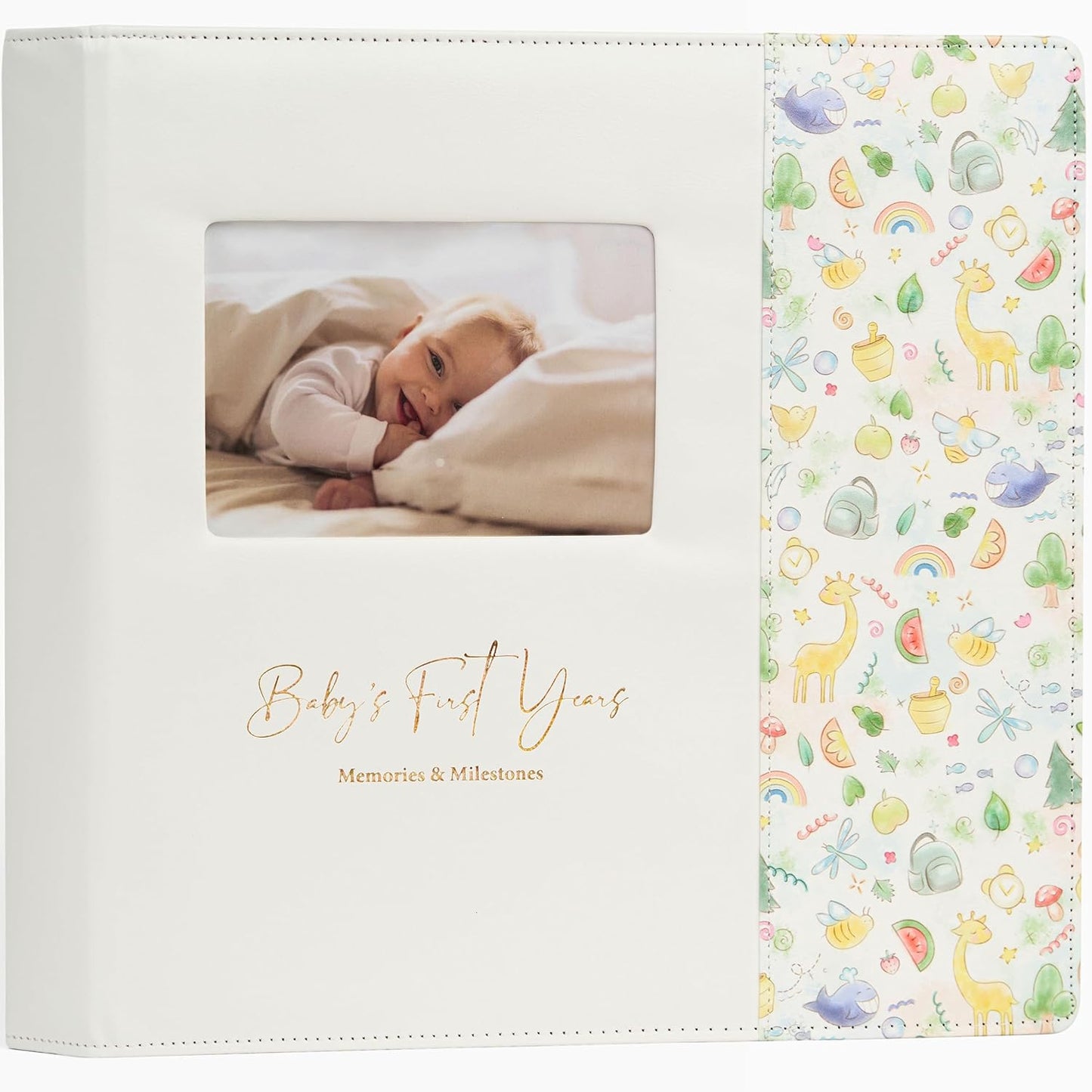 Timeless Leather-Bound Baby Memory Book