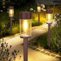 Solar Pathway Lights 8 Pack - Bright 3000K Warm Outdoor Lighting