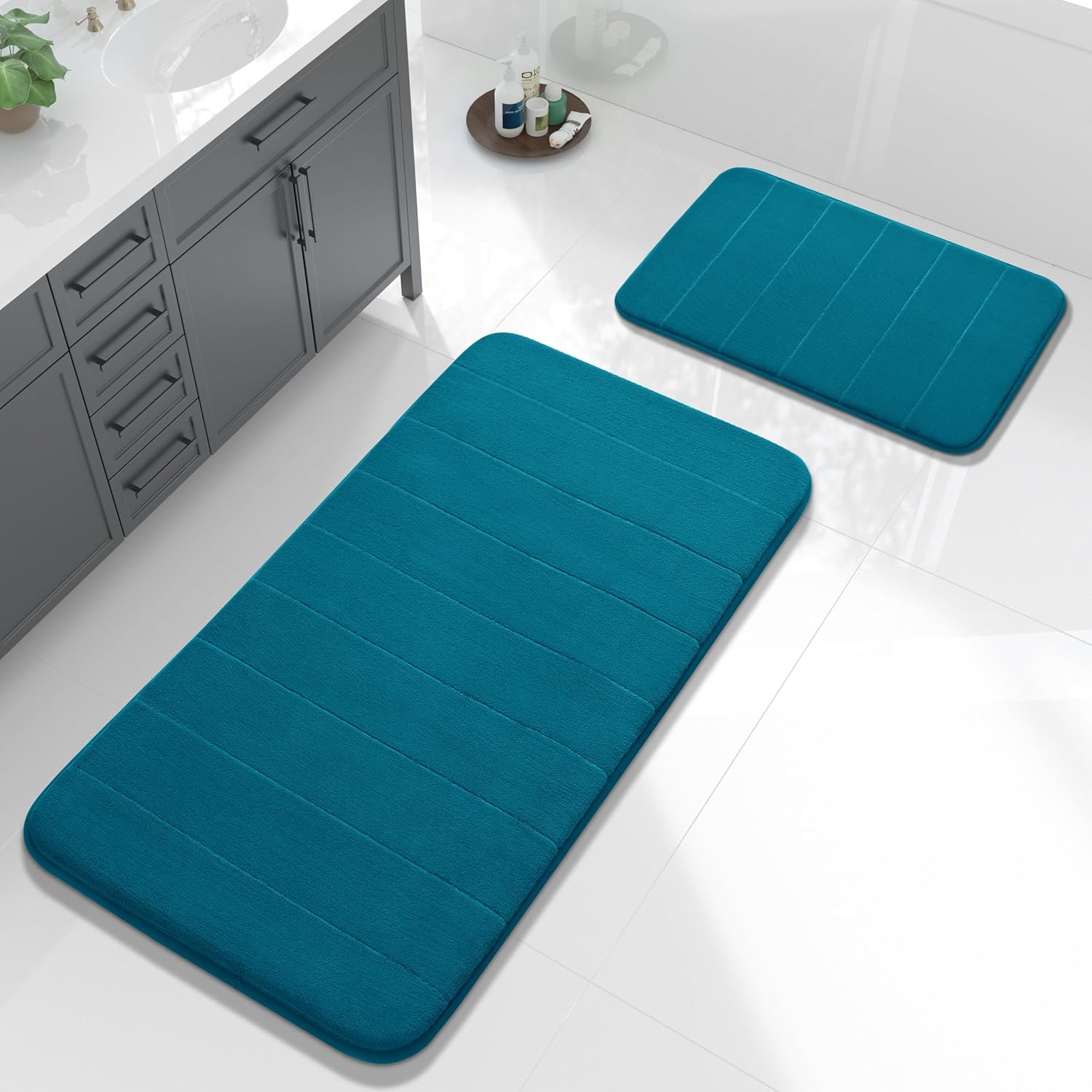 Yimobra Large Bath Mat Set - Super Soft Quick Dry Rugs