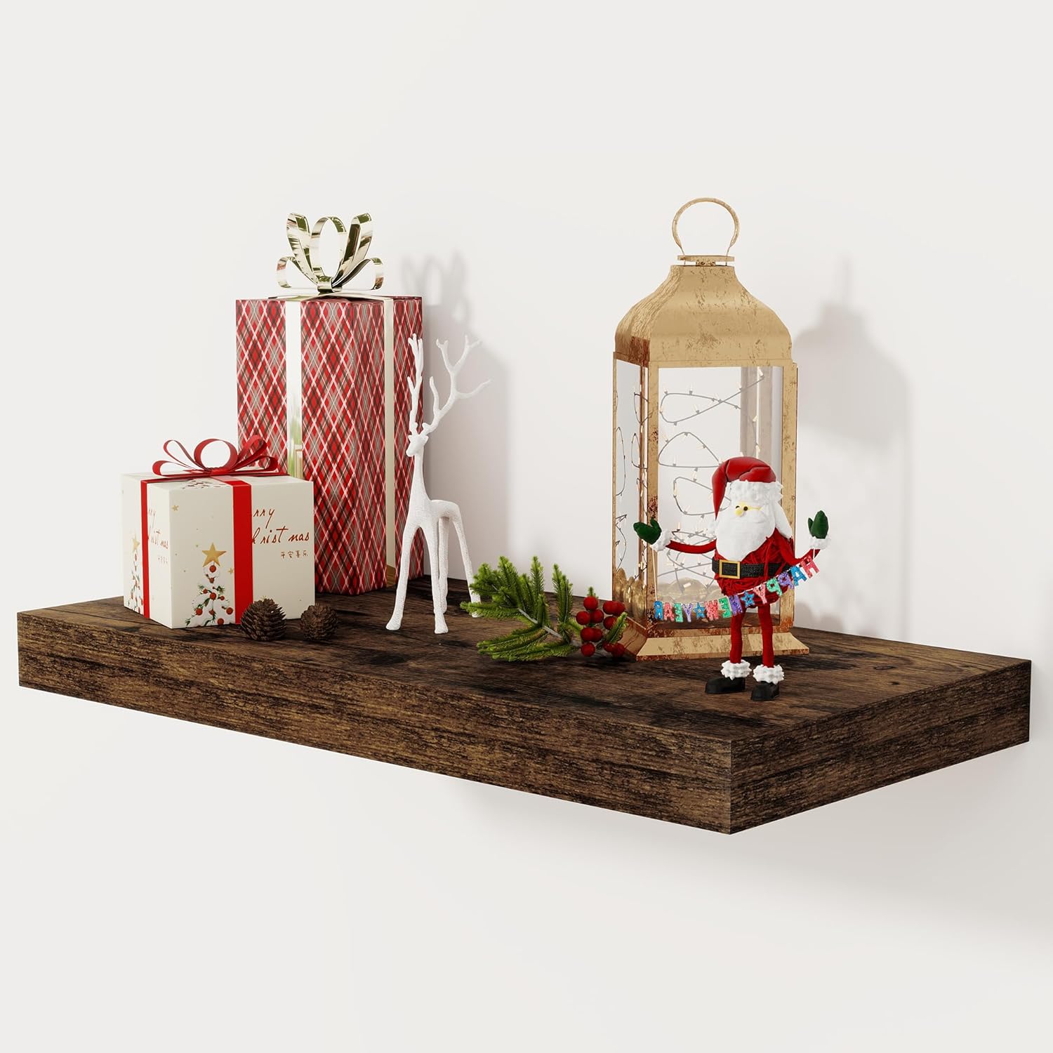 12 Inch Deep Floating Shelves for Rustic Home Storage & Display