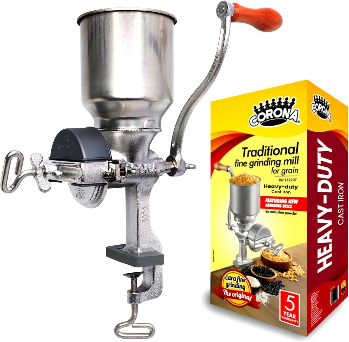 Corona Corn Grinder Manual Grain Mill for Home Use