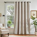 jinchan Blackout Curtain 96 in Length Greyish Beige - 60% Light Block