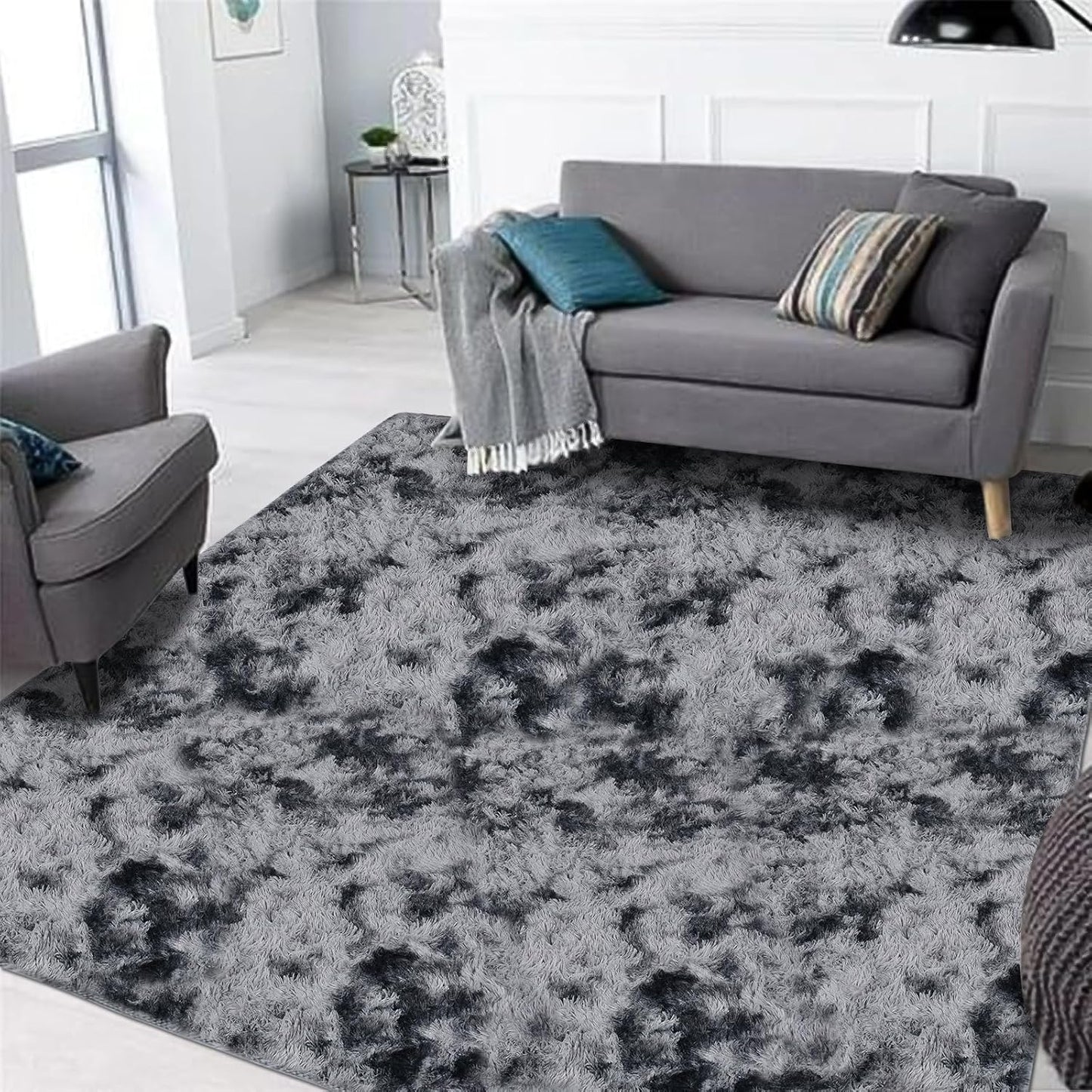 Ultra Soft Plush Shag Area Rug 7x9 Feet for Cozy Living Spaces