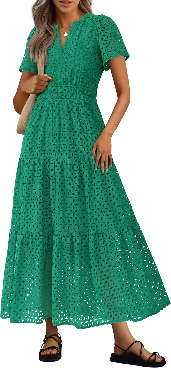 PRETTYGARDEN Womens Summer Maxi Dress for Beach and Vacation