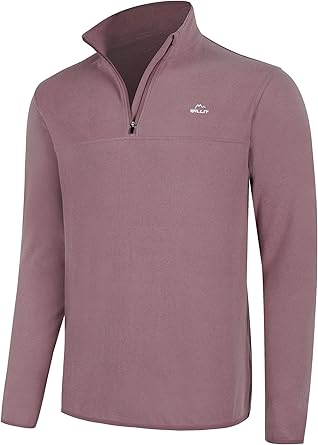 Willit Men's Fleece Pullover Quarter Zip for Cold Weather