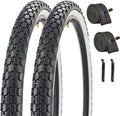2 Pack 26 x 2.125 in Beach Cruiser Tires White Side Wall - Comfortable
