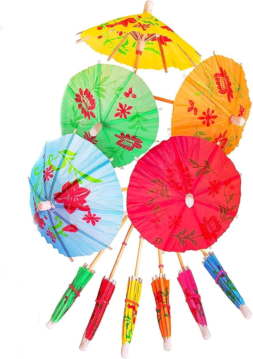 Colorful Cocktail Picks - 200-Pack Umbrellas
