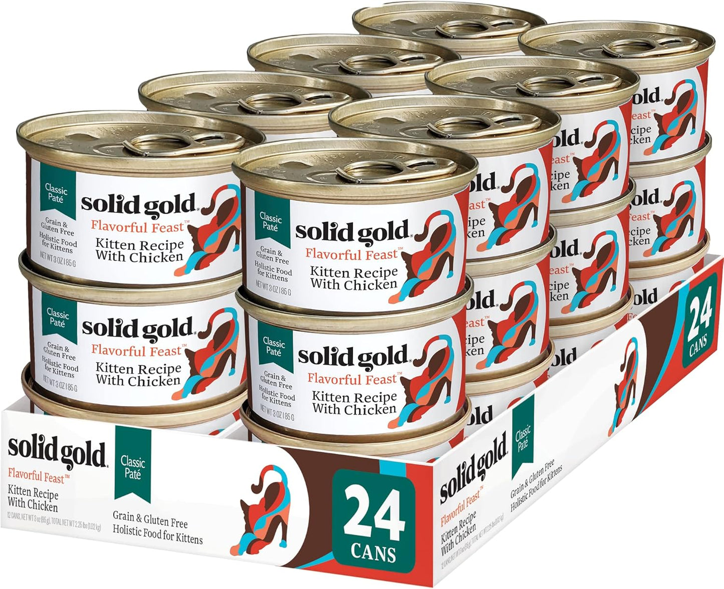 Solid Gold Wet Cat Food Pate for Kittens - Grain Free Nutrition