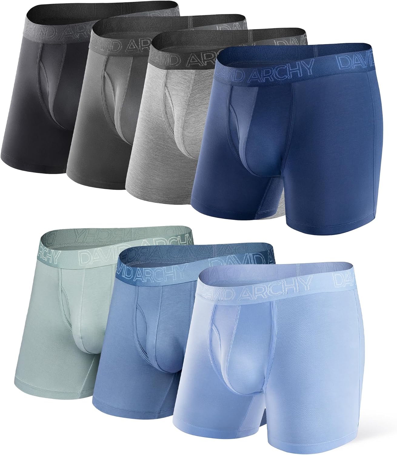 DAVID ARCHY Mens Underwear Boxer Briefs for Ultimate Comfort