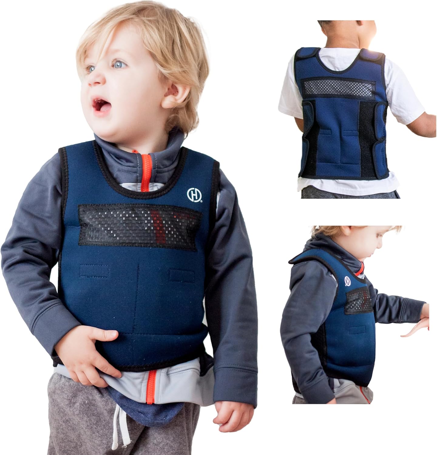 Harkla Weighted Vest for Kids - Neoprene Compression Vest