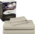 Egyptian Cotton Percale Sheets Queen Size Set - Lightweight, Cool
