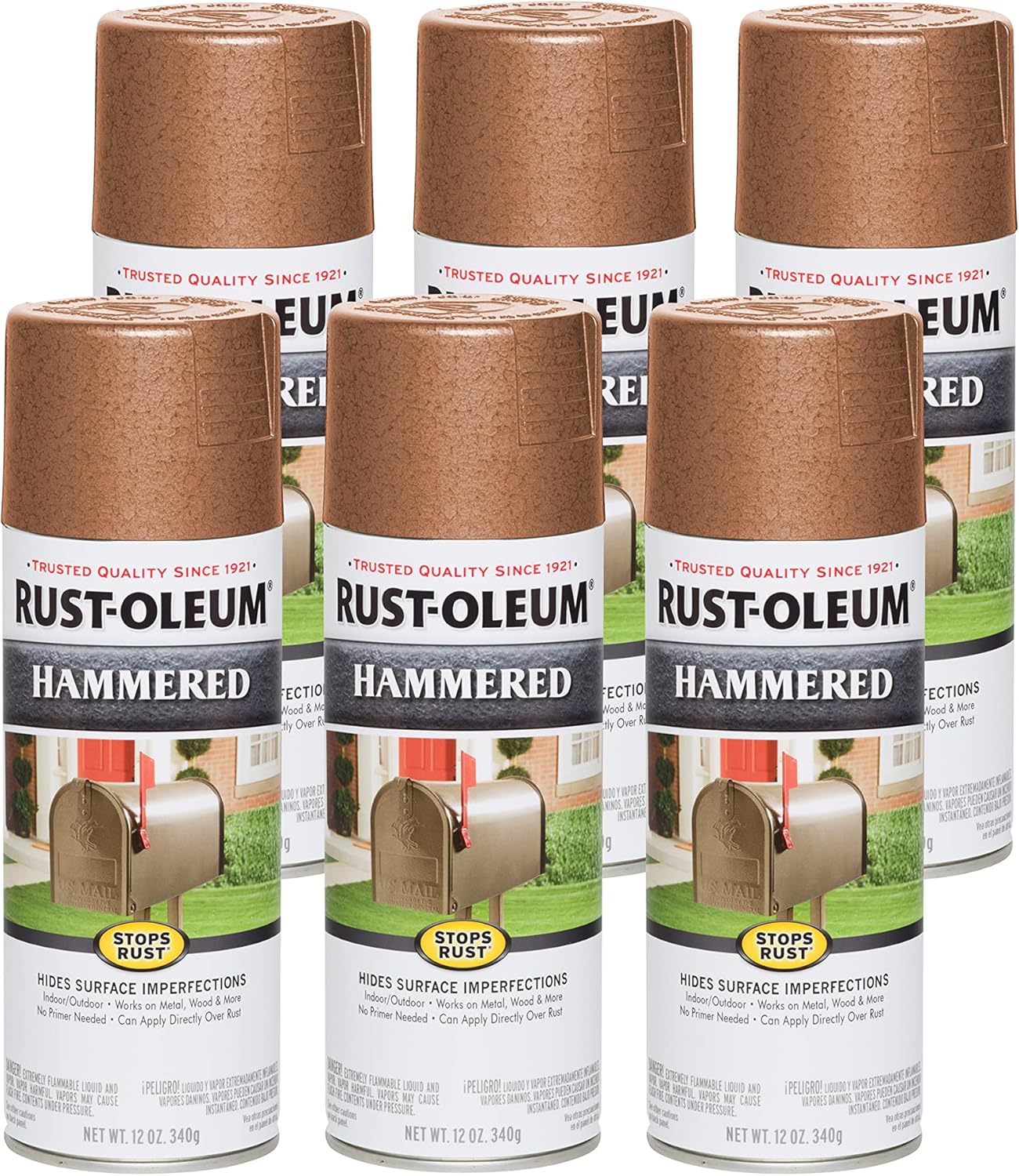 Rust-Oleum Stops Rust Hammered Spray Paint for Durable Protection