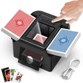 Card Shuffler 2 Deck Automatic - Rechargeable, Low-Noise Shuffler