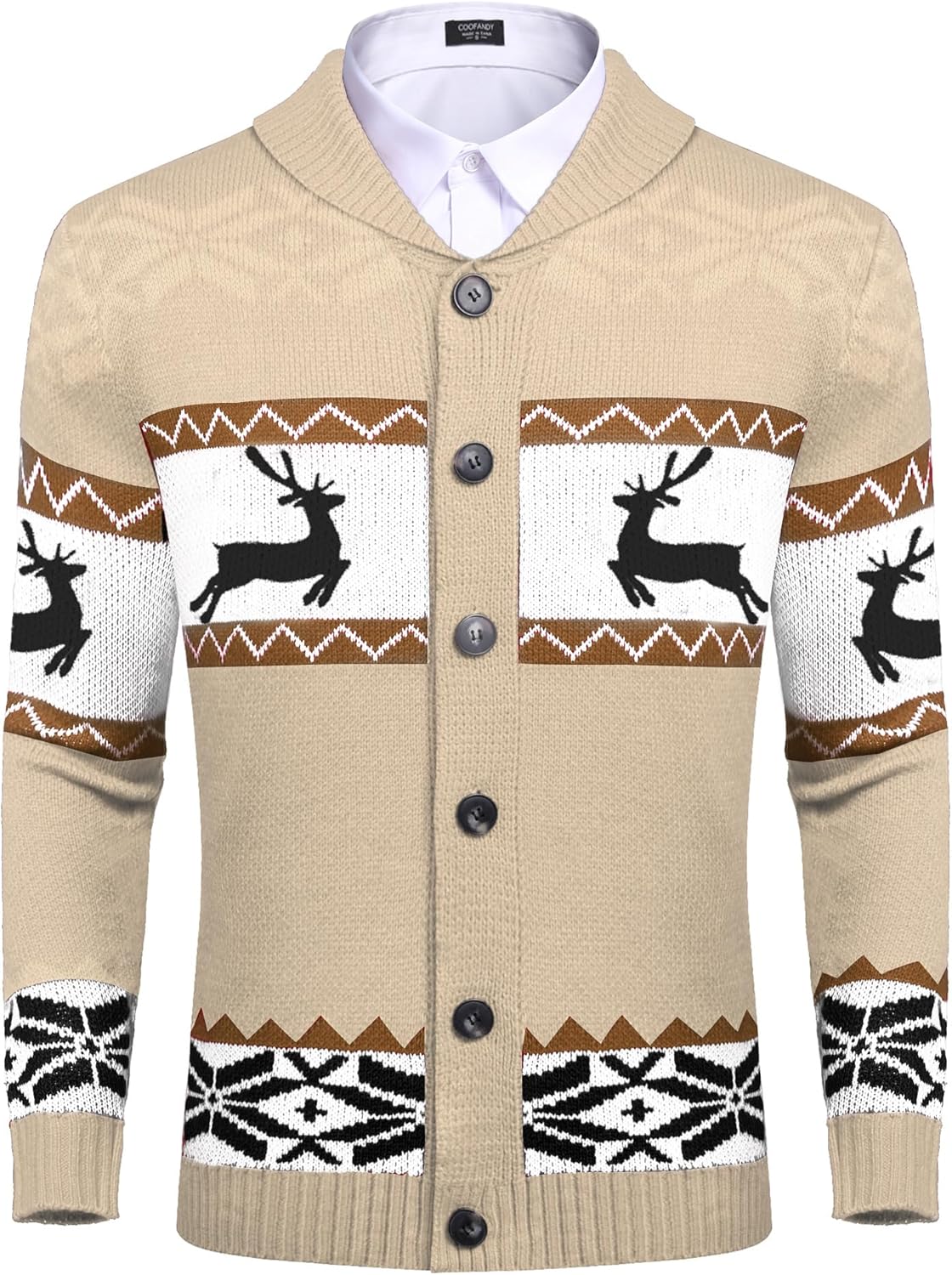 COOFANDY Men's Christmas Cardigans for Stylish Winter Wear