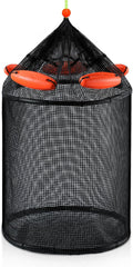 Extra Large Foldable Floating Fishing Basket - Portable Live Bait Pen