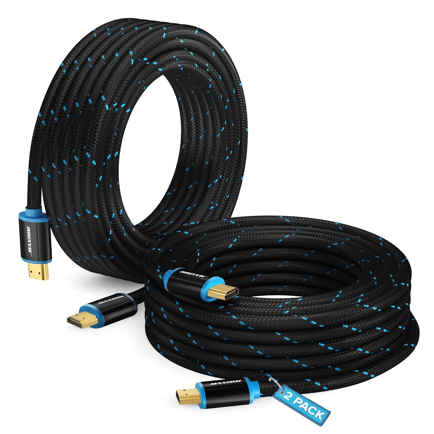 Maximm 4K HDMI Cable 2-Pack - Ultra HD 30ft