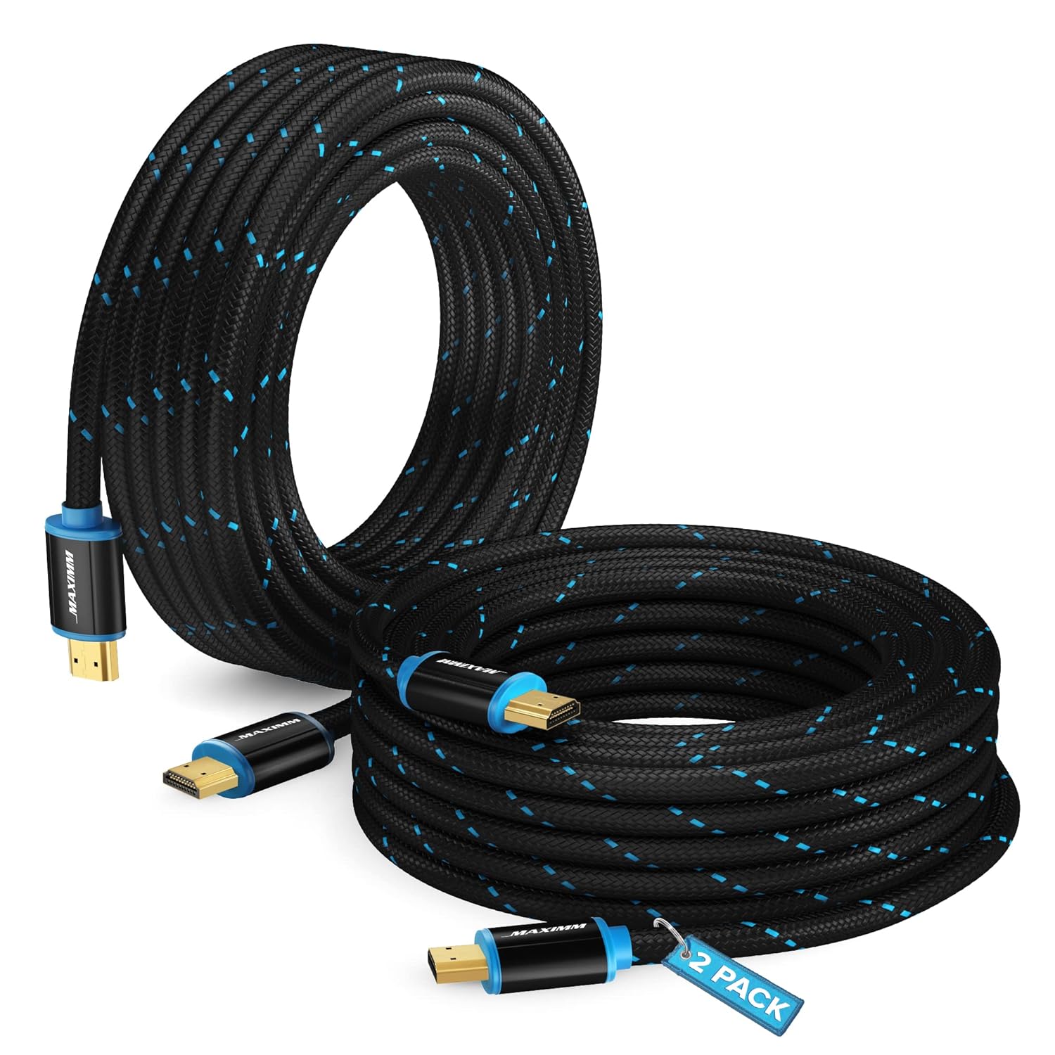 Maximm 4K HDMI Cable 2-Pack - Ultra HD 30ft