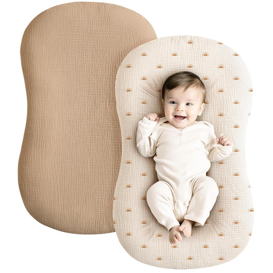 Soft Cotton Lounger Cover 2 Pack for Newborns