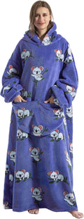 Blanket Hoodie for Women and Men - Long Oversize Wearable Blanket