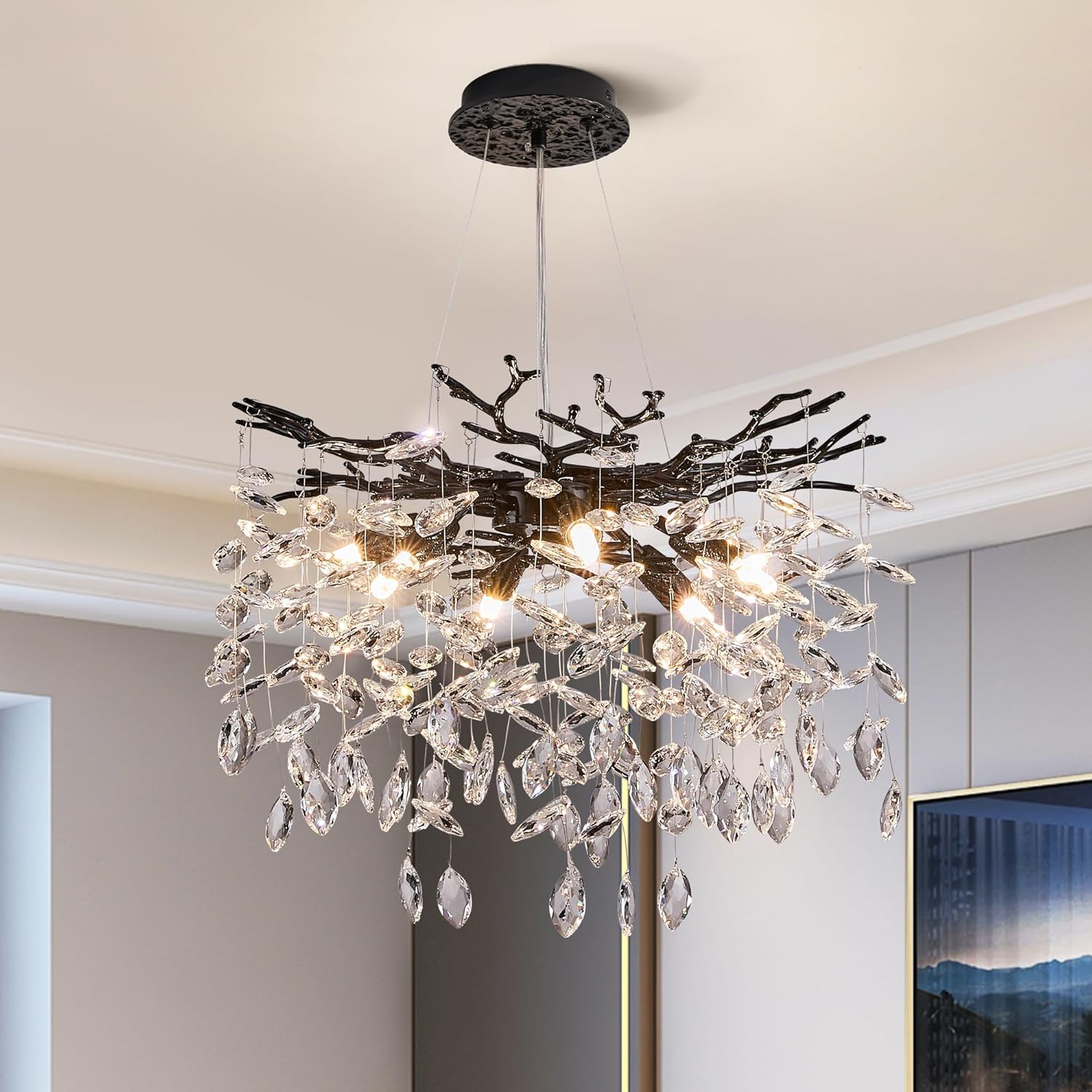 Modern Tree Branch Crystal Chandelier for Luxury Home Lighting