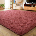 Ultra Soft Indoor Modern Area Rug 5.3x7.5 ft - Fluffy Blush