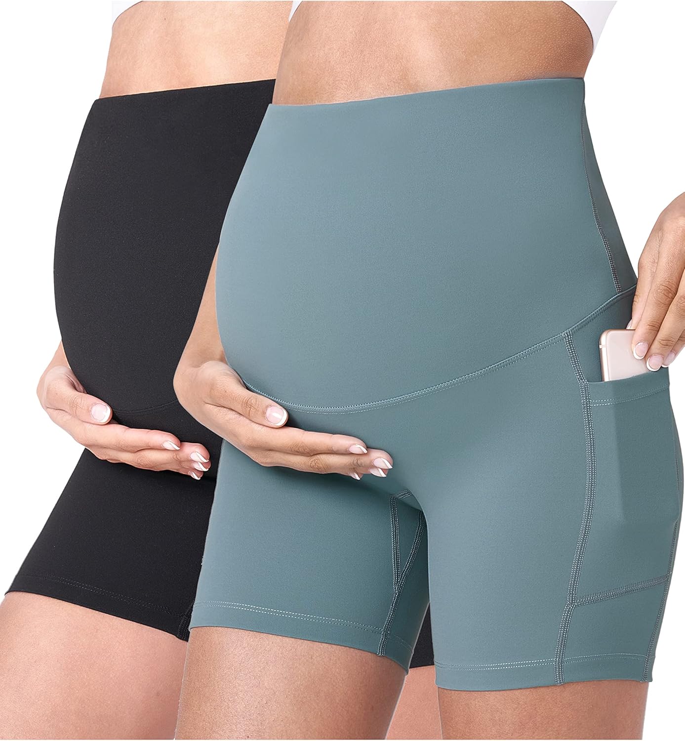 Maternity Yoga Shorts for Women - Comfortable Activewear Style