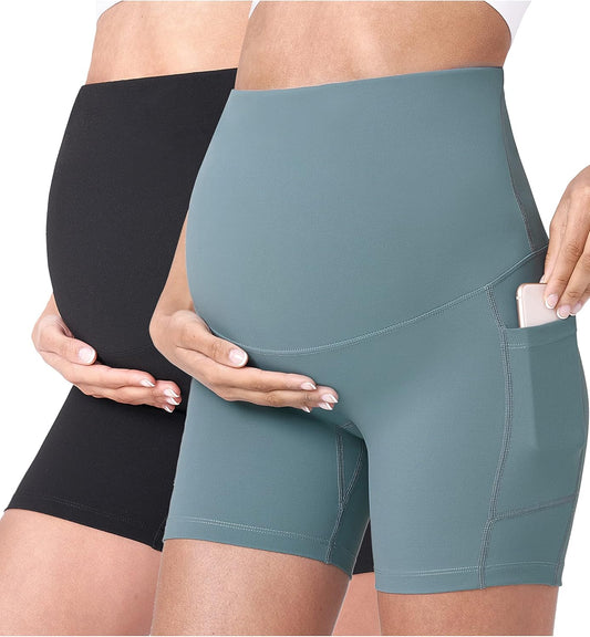 Maternity Yoga Shorts for Women - Comfortable Activewear Style