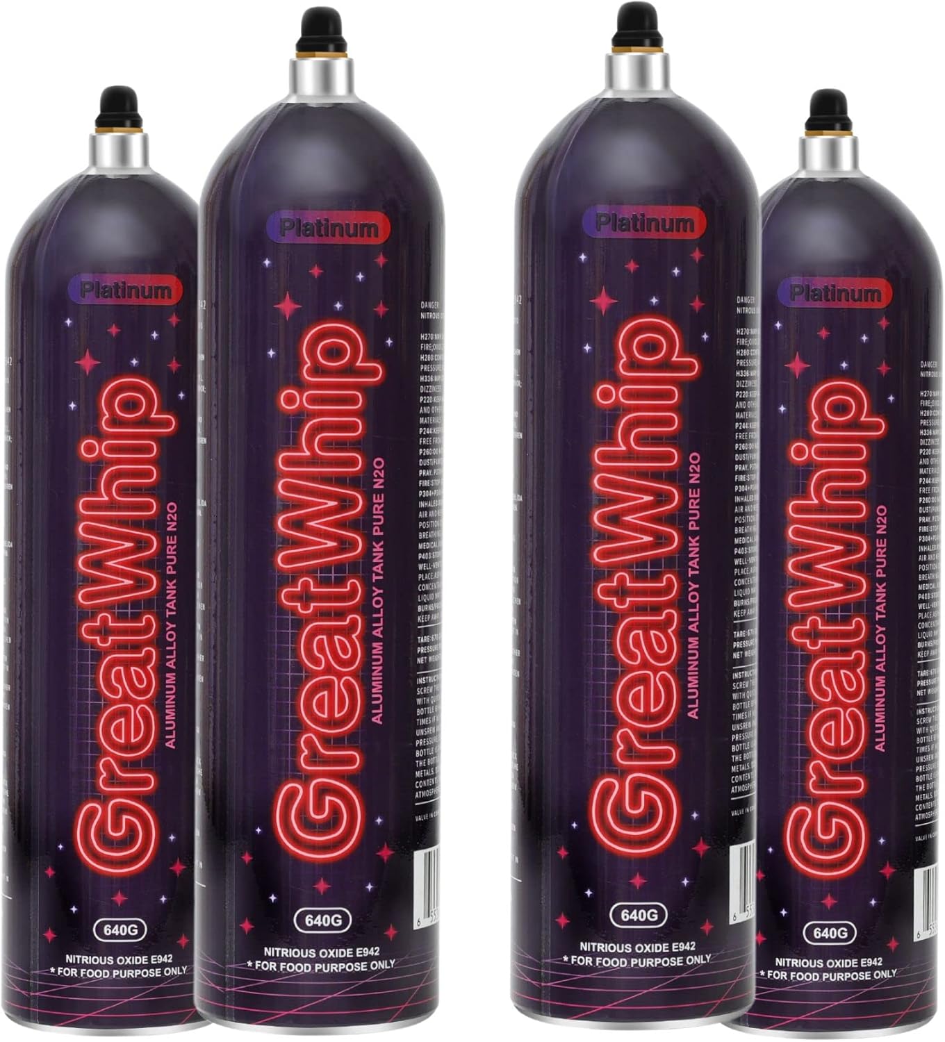 Lightweight Whip Cream Tanks - GreatWhip 640g