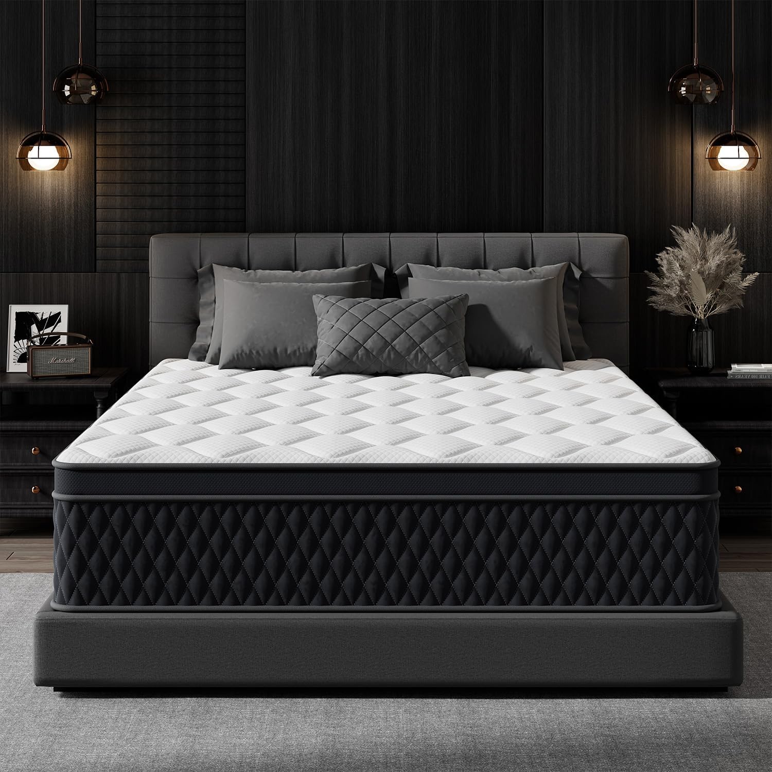 12 Inch Twin Mattress with Memory Foam Hybrid Design for Comfort