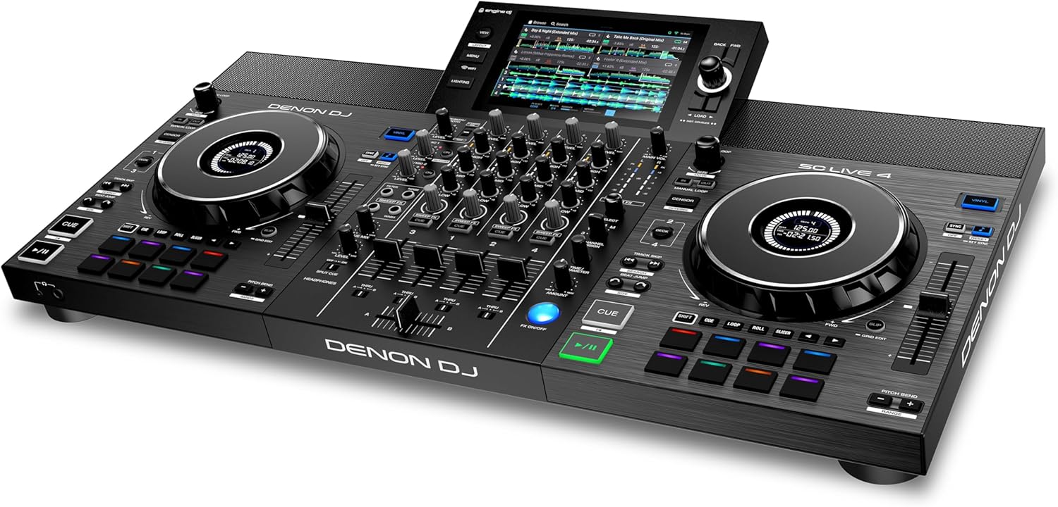 Denon DJ SC LIVE 4 Standalone DJ Controller with Wi-Fi Streaming