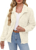 Women's Fleece Full Zip Jacket - Soft Sherpa Warm Layer