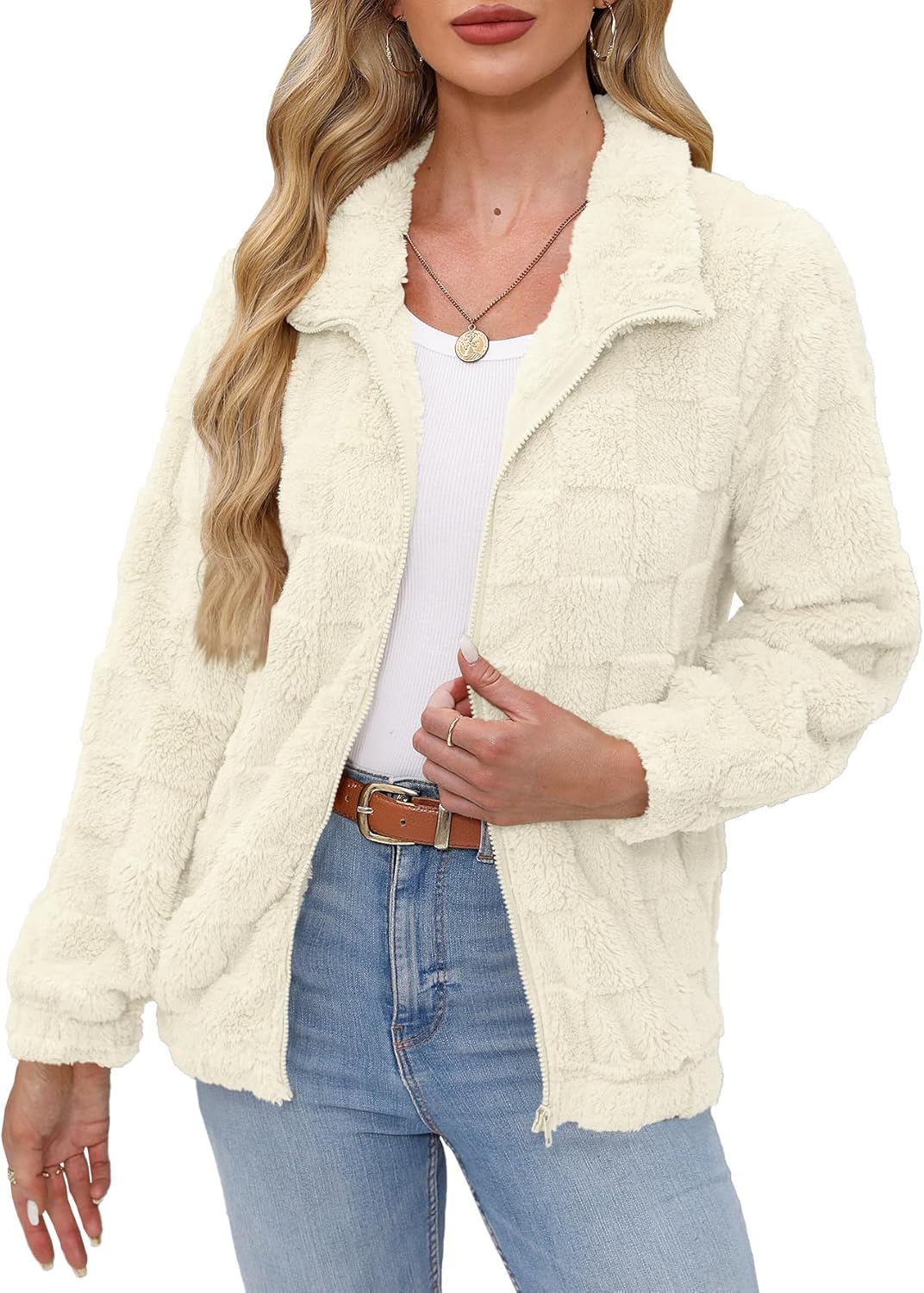 Women's Long Sleeve Full Zip Soft Warm Fleece Jacket Review